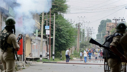 curfew kashmir